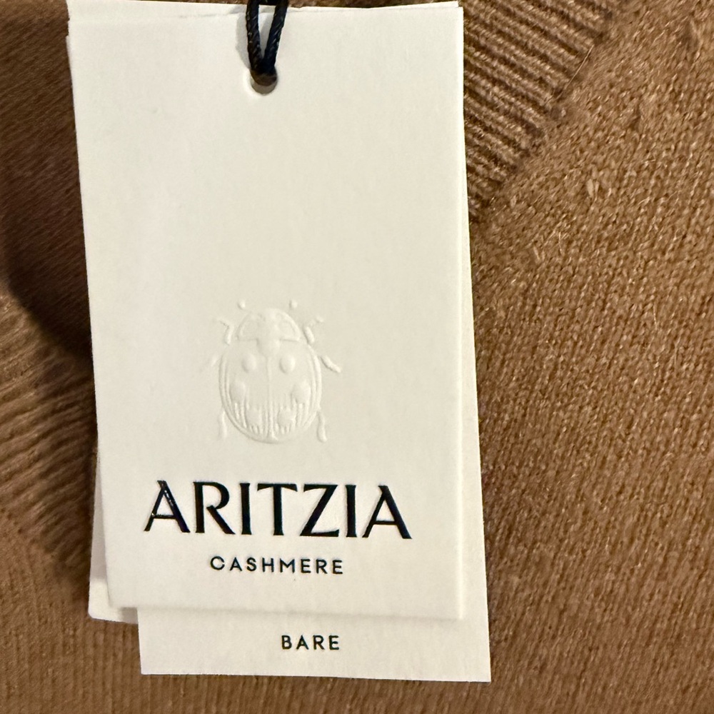 Aritzia V-Neck Sweater in Warm Camel - Picture 9 of 9